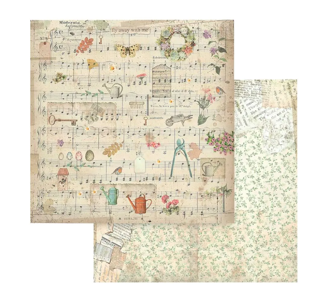 Stamperia Farb- & Motivblöcke|Scrapbooking>Scrapbooking Pad "Garden"