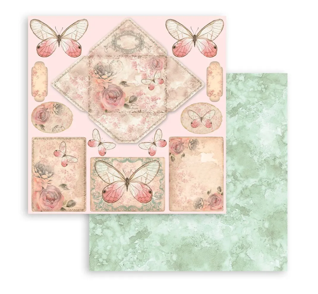 Stamperia Farb- & Motivblöcke|Scrapbooking>Scrapbooking Pad "Shabby Rose"