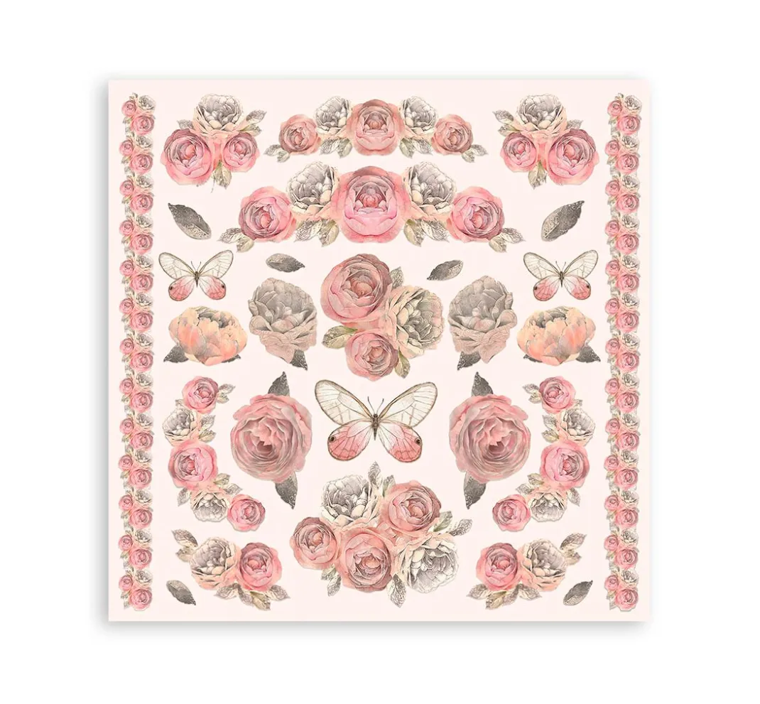 Stamperia Farb- & Motivblöcke|Scrapbooking>Scrapbooking Pad "Shabby Rose"