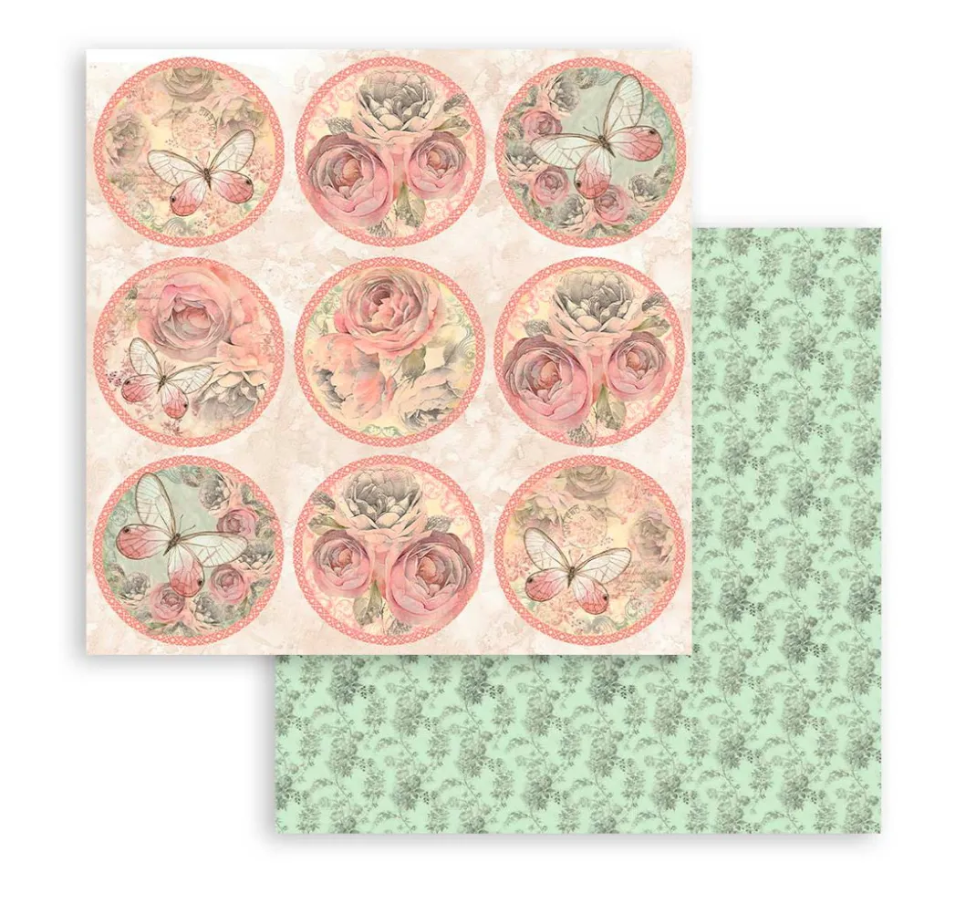Stamperia Farb- & Motivblöcke|Scrapbooking>Scrapbooking Pad "Shabby Rose"