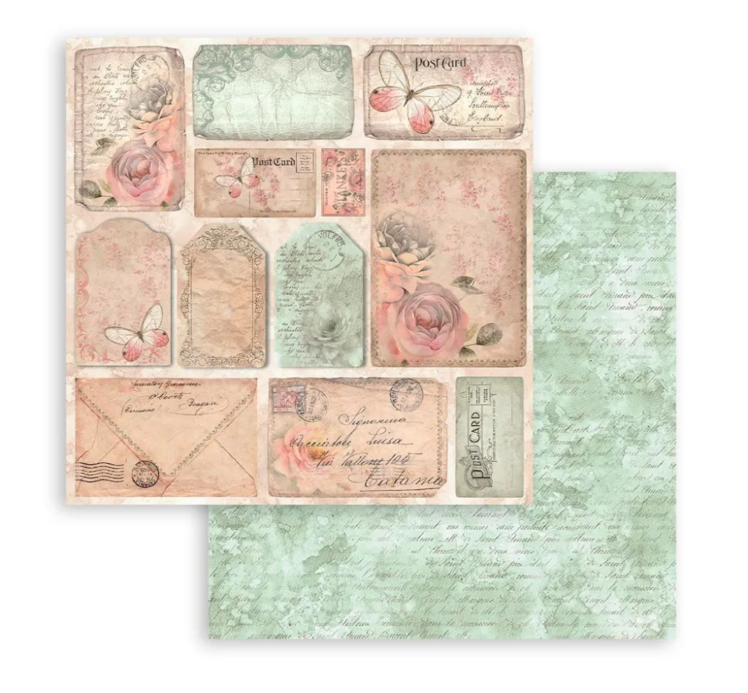 Stamperia Farb- & Motivblöcke|Scrapbooking>Scrapbooking Pad "Shabby Rose"