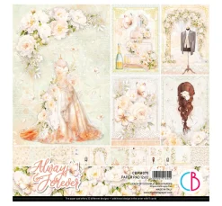 Ciao Bella Farb- & Motivblöcke|Scrapbooking>Scrapbook-Papier "Always & Forever"