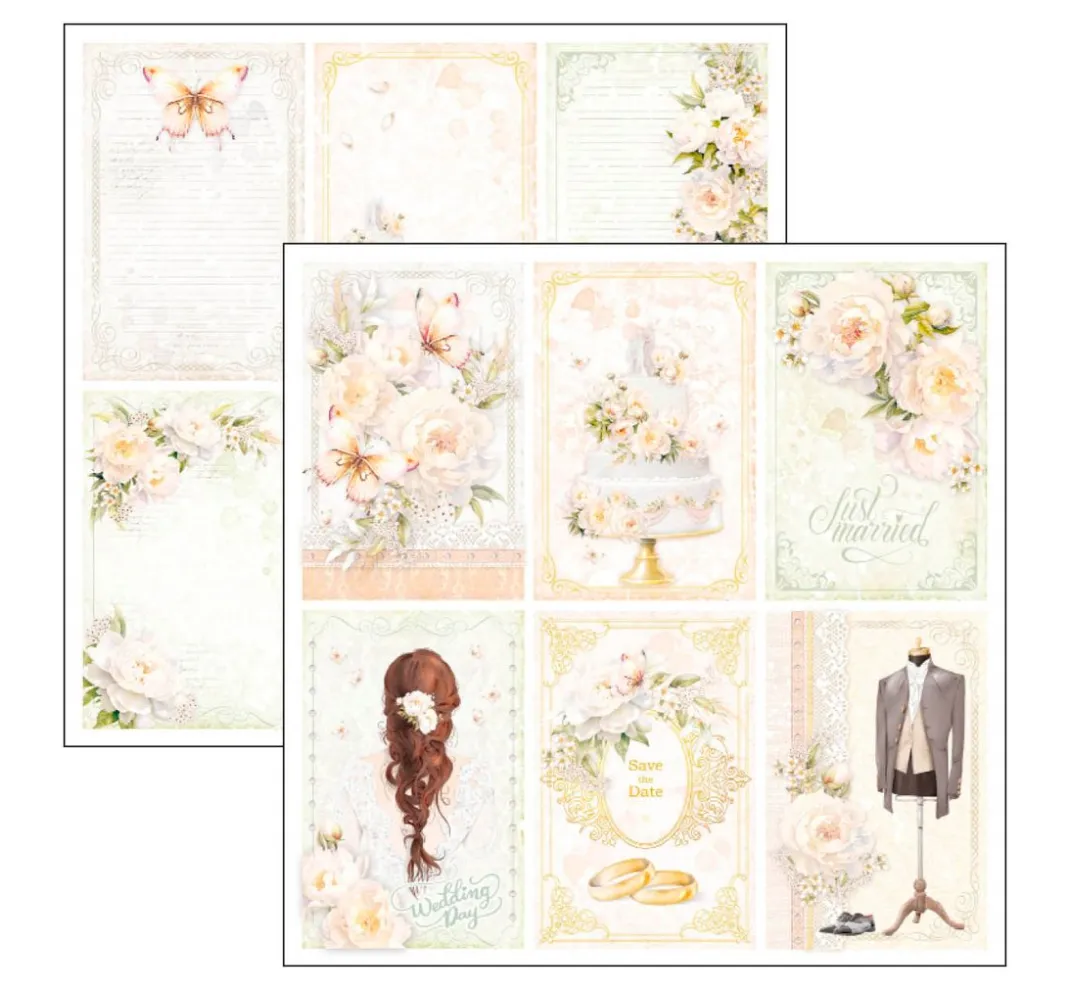 Ciao Bella Farb- & Motivblöcke|Scrapbooking>Scrapbook-Papier "Always & Forever"