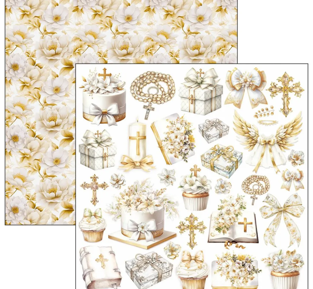 Ciao Bella Farb- & Motivblöcke|Scrapbooking>Scrapbook-Papier "Blessing Day"