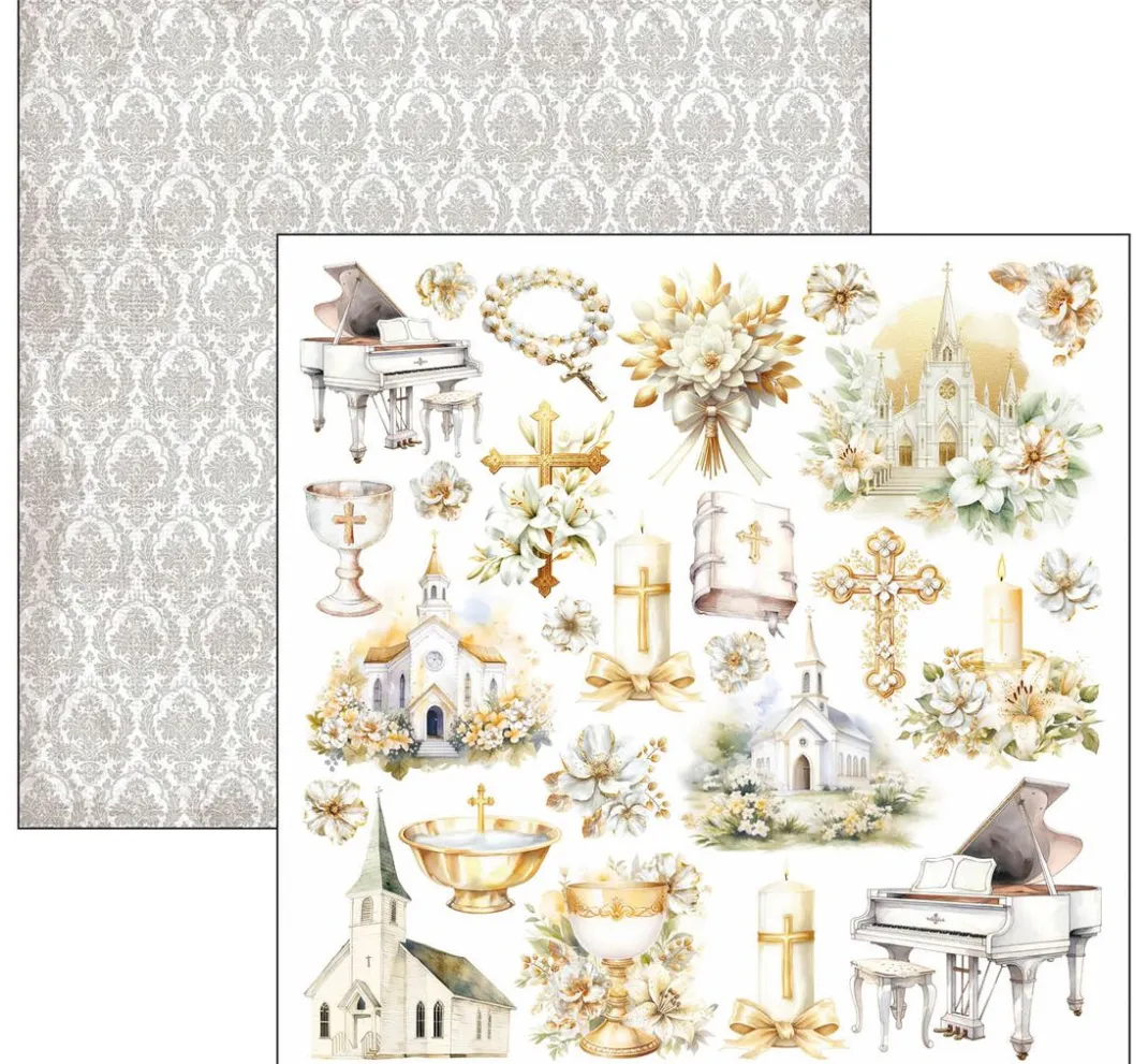 Ciao Bella Farb- & Motivblöcke|Scrapbooking>Scrapbook-Papier "Blessing Day"