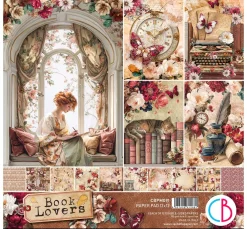 Ciao Bella Scrapbooking|Farb- & Motivblöcke>Scrapbook-Papier "Book Lovers"