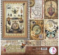 Ciao Bella Farb- & Motivblöcke|Scrapbooking>Scrapbook-Papier "Cabinet of Curiosities"