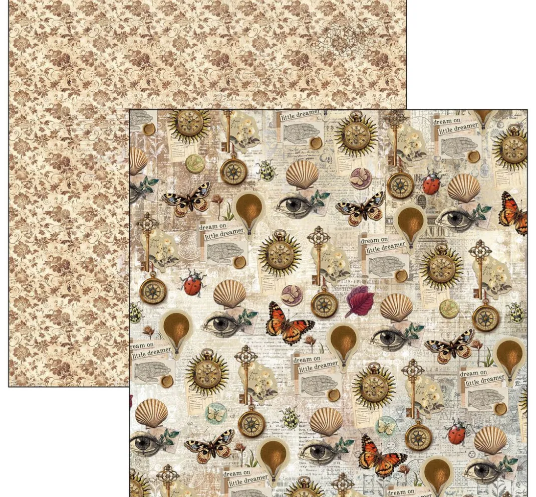 Ciao Bella Farb- & Motivblöcke|Scrapbooking>Scrapbook-Papier "Cabinet of Curiosities"