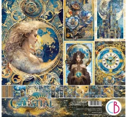 Ciao Bella Farb- & Motivblöcke|Scrapbooking>Scrapbook-Papier "Celestial"