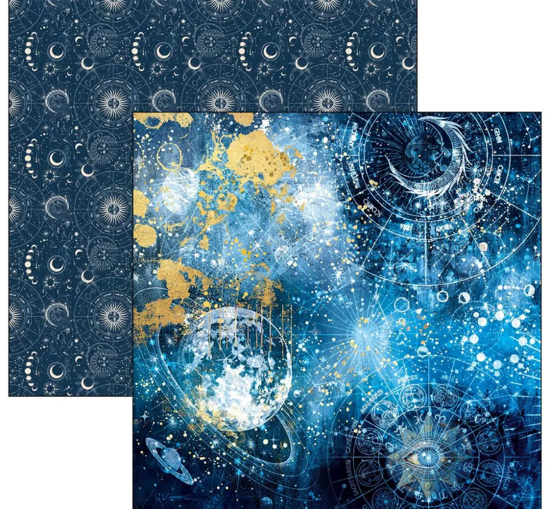 Ciao Bella Farb- & Motivblöcke|Scrapbooking>Scrapbook-Papier "Celestial"