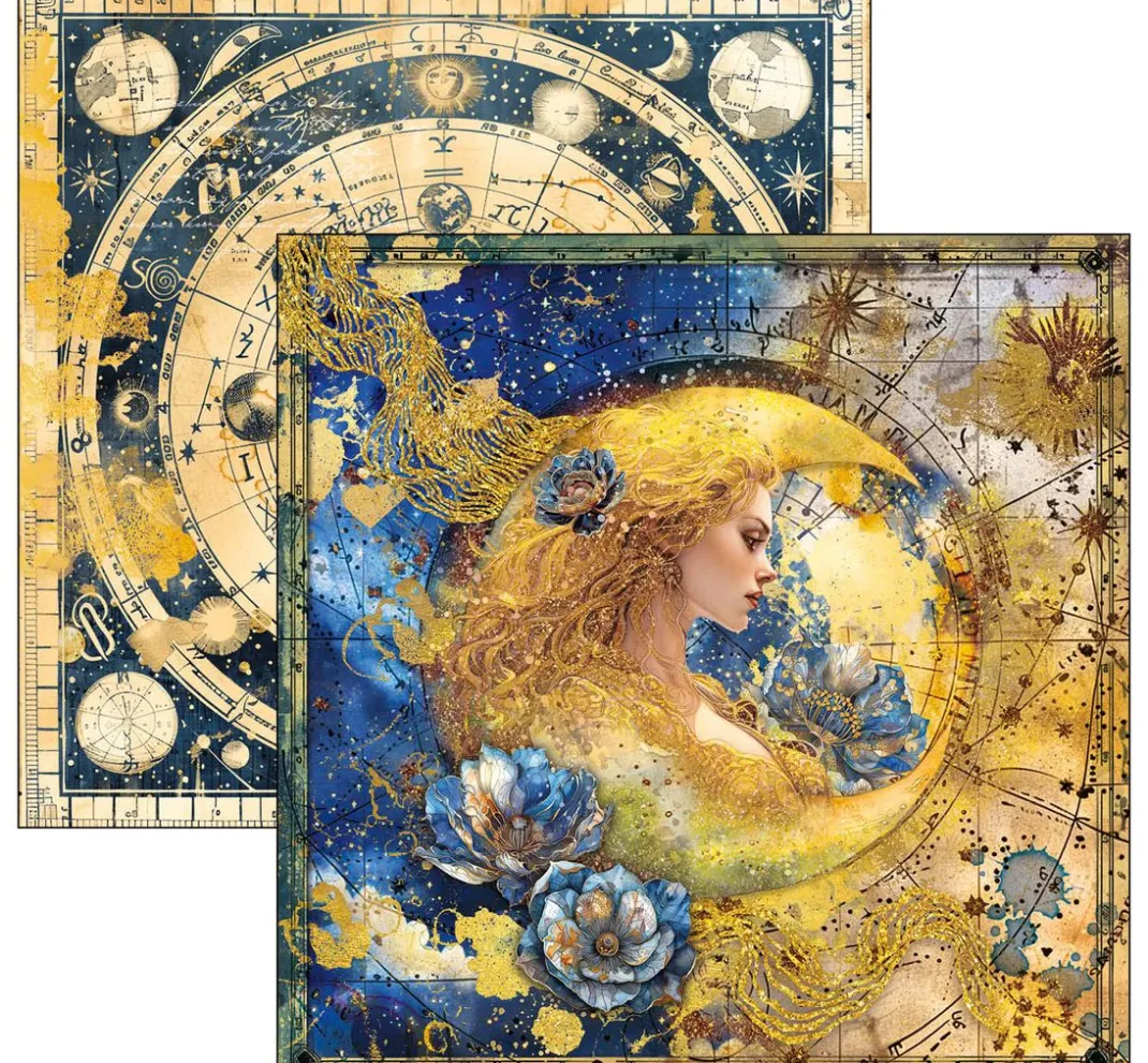 Ciao Bella Farb- & Motivblöcke|Scrapbooking>Scrapbook-Papier "Celestial"