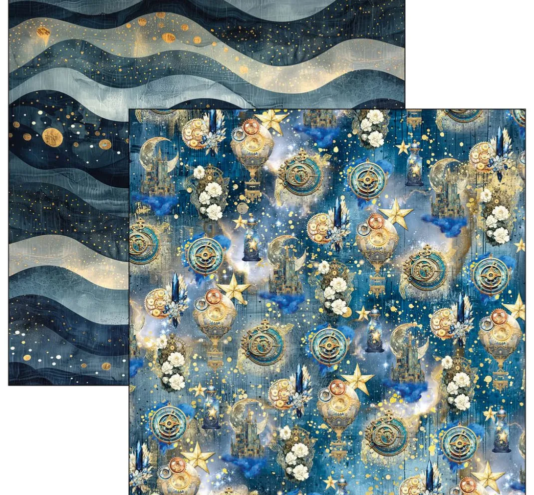 Ciao Bella Farb- & Motivblöcke|Scrapbooking>Scrapbook-Papier "Celestial"