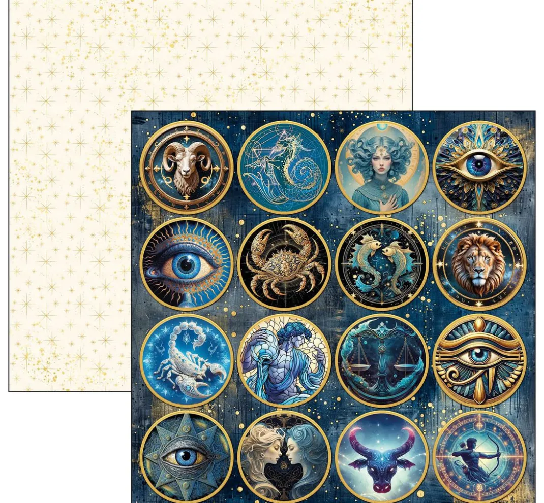 Ciao Bella Farb- & Motivblöcke|Scrapbooking>Scrapbook-Papier "Celestial"