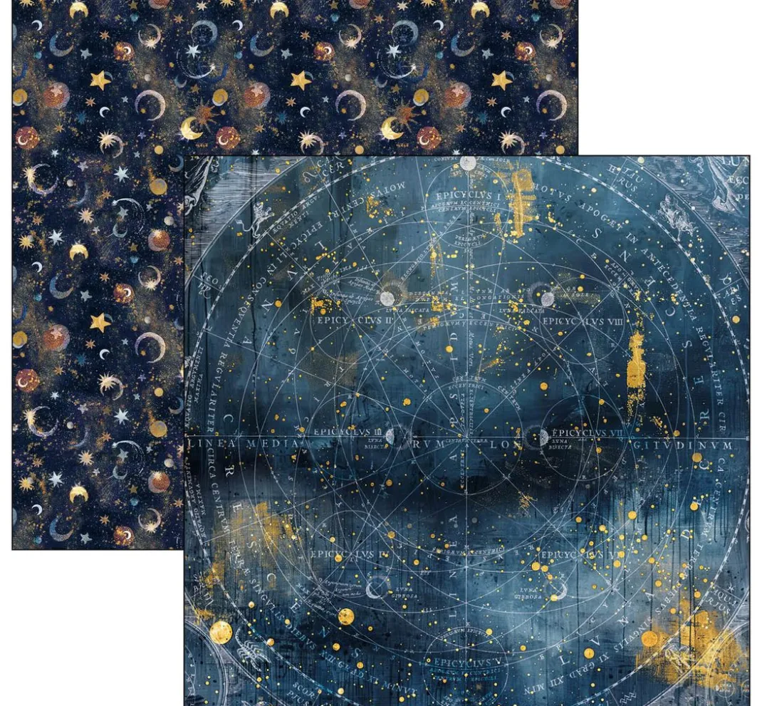 Ciao Bella Farb- & Motivblöcke|Scrapbooking>Scrapbook-Papier "Celestial"