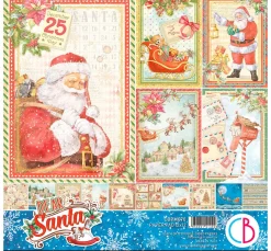 Kinder Ciao Bella Papier|Farb- & Motivblöcke>Scrapbook-Papier "Dear Santa"