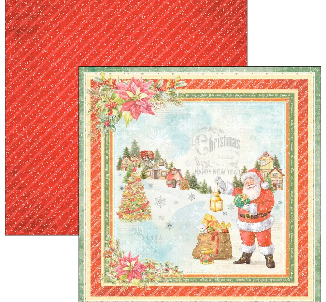 Kinder Ciao Bella Papier|Farb- & Motivblöcke>Scrapbook-Papier "Dear Santa"