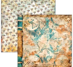 Ciao Bella Farb- & Motivblöcke|Scrapbooking>Scrapbook-Papier "Esprit de Voyage"