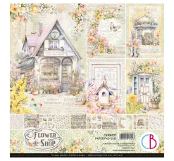 Ciao Bella Farb- & Motivblöcke|Scrapbooking>Scrapbook-Papier "Flower Shop"
