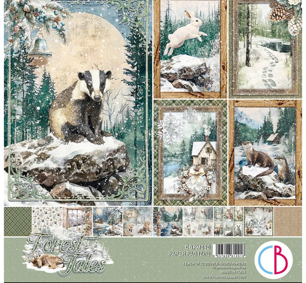 Ciao Bella Farb- & Motivblöcke|Scrapbooking>Scrapbook-Papier "Forest Tales"