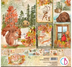 Kinder Ciao Bella Papier|Farb- & Motivblöcke>Scrapbook-Papier "Into the Wild"