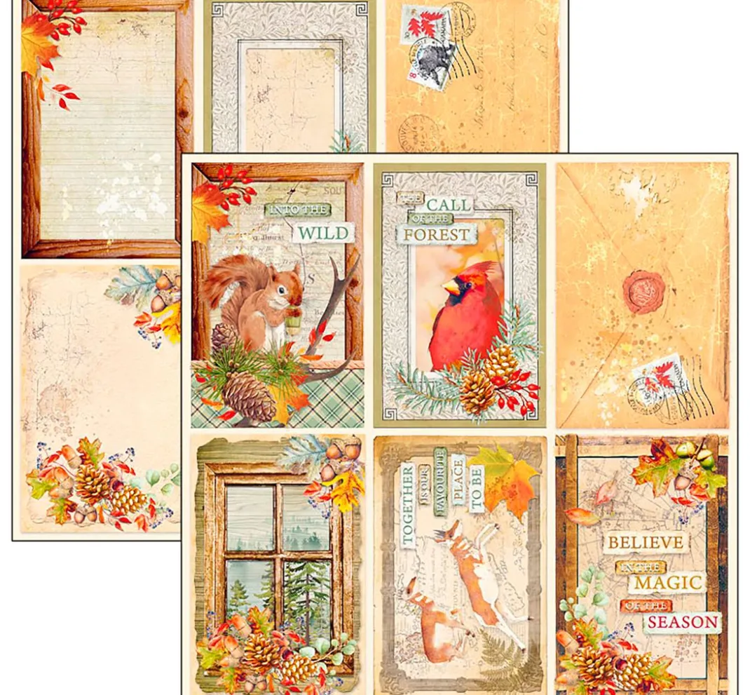 Kinder Ciao Bella Papier|Farb- & Motivblöcke>Scrapbook-Papier "Into the Wild"