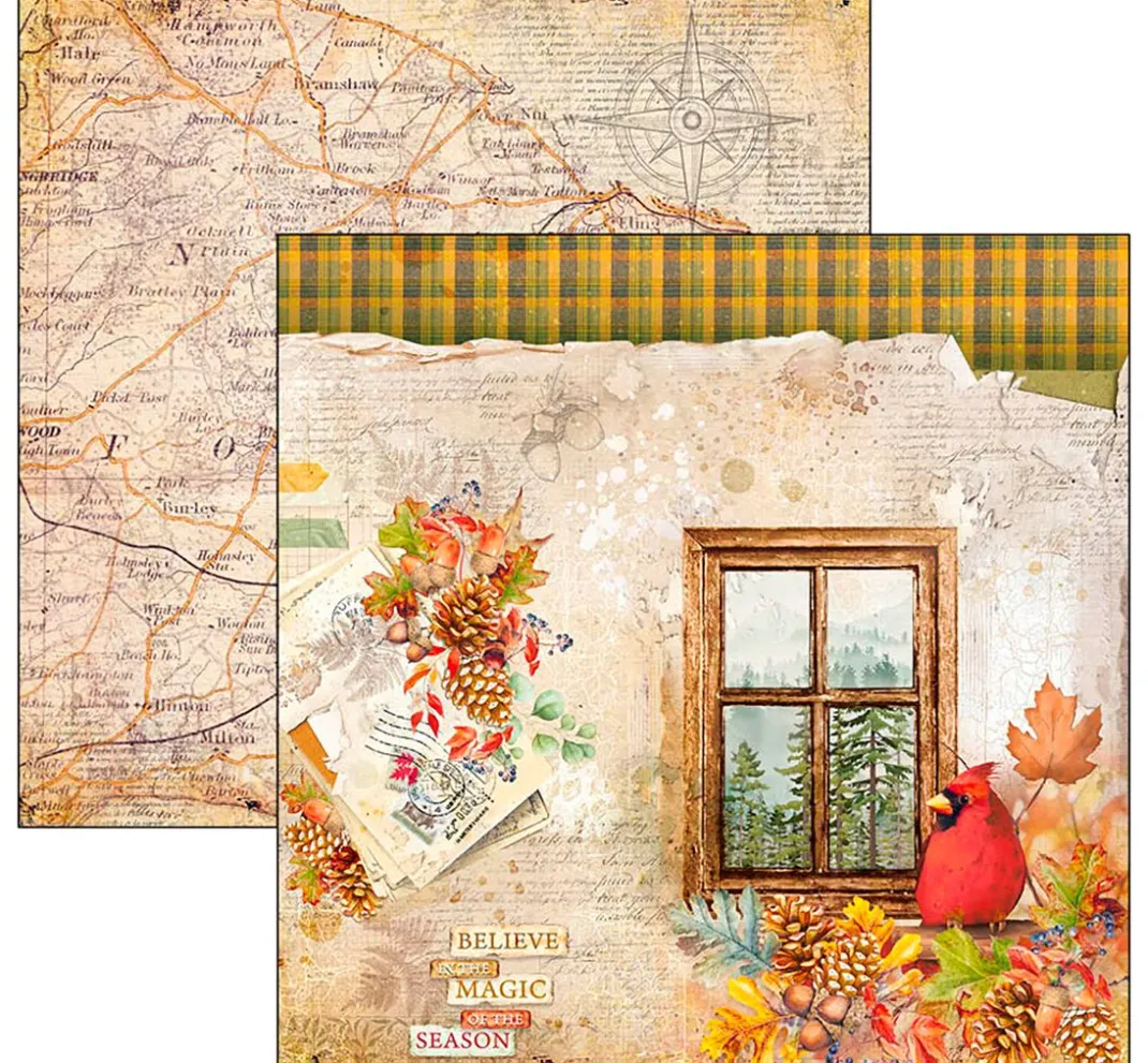 Kinder Ciao Bella Papier|Farb- & Motivblöcke>Scrapbook-Papier "Into the Wild"