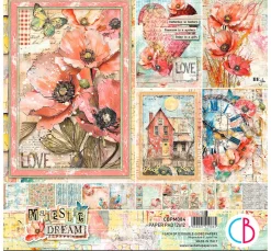 Ciao Bella Farb- & Motivblöcke|Scrapbooking>Scrapbook-Papier "Majestic Dream"