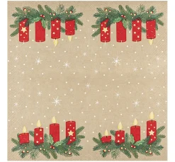 HOME FASHION Weihnachten|Serviettentechnik>Serviette "Advent Lights"