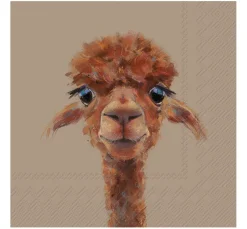 IHR Serviettentechnik|Alltäglich>Serviette "Alpaca Fernando"
