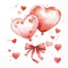 Ambiente Anlässe|Serviettentechnik>Serviette "Balloon Hearts"