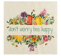 HOME FASHION Sommer|Frühling>Serviette "Be Happy"