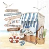 Ambiente Maritim|Serviettentechnik>Serviette "Beach Chair"