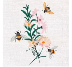 Paper+Design Frühling|Serviettentechnik>Serviette "Bienenausflug"