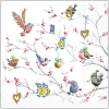 Ambiente Winter|Serviettentechnik>Serviette "Birds In Tree"