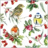 Ambiente Winter|Serviettentechnik>Serviette "Birds in Winter"