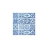HOME FASHION Alltäglich|Serviettentechnik>Serviette "Blaue Fliesen"