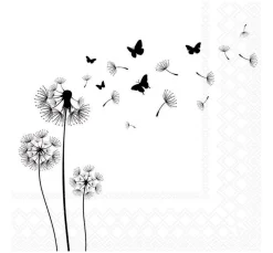 Ambiente Sommer|Serviettentechnik>Serviette "Blowing Away"