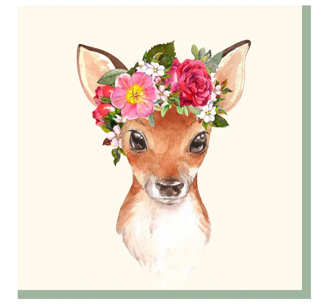 Paper+Design Frühling|Alltäglich>Serviette "Blumen Reh"