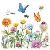 Ambiente Frühling|Serviettentechnik>Serviette "Bunte Blumenwiese"
