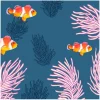 Paper+Design Maritim|Serviettentechnik>Serviette "Clownfische"