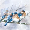 IHR Winter|Serviettentechnik>Serviette "Cuddly Birdies"