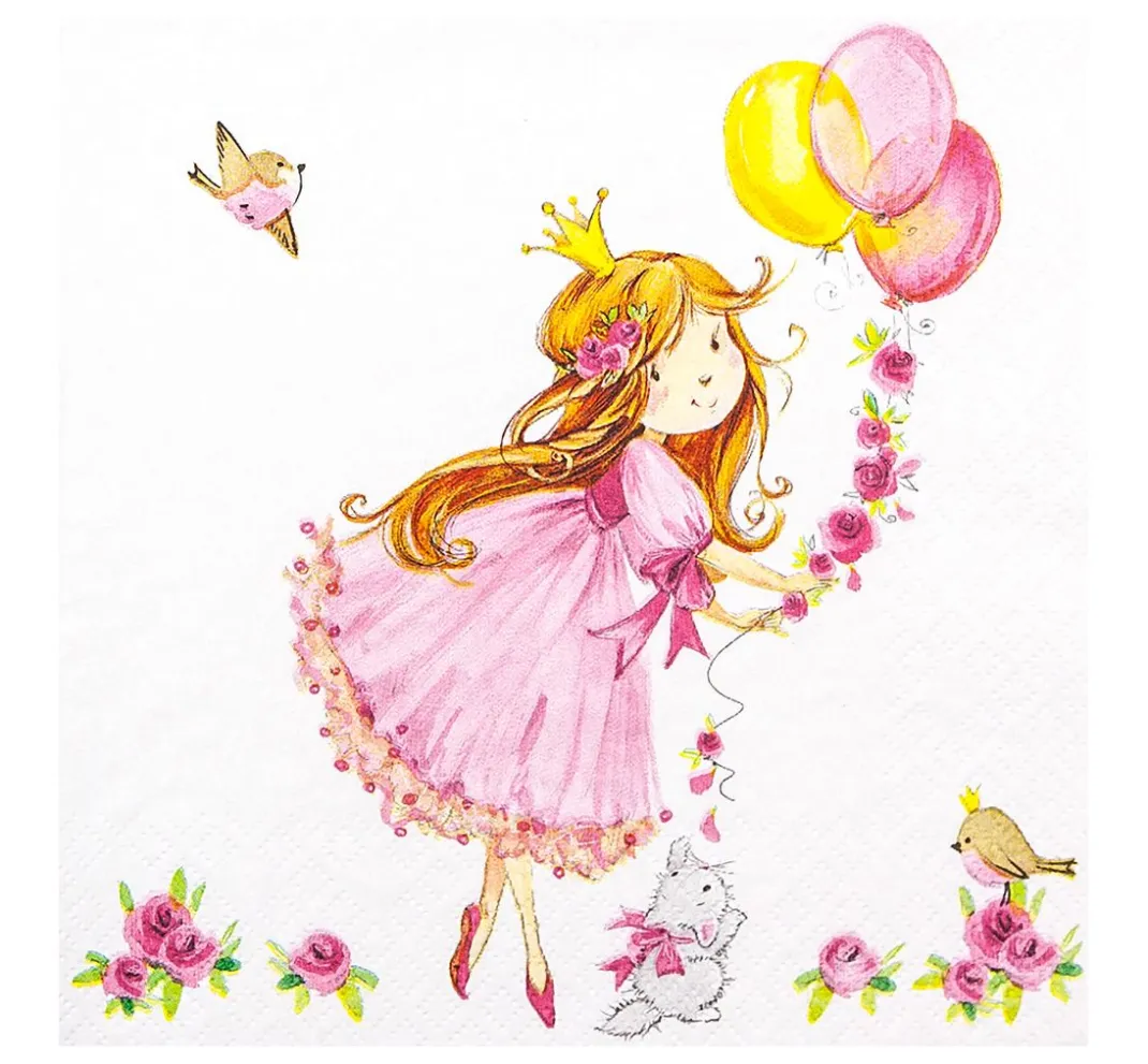 HOME FASHION Anlässe|Alltäglich>Serviette "Cute Princess"