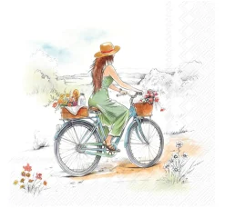 IHR Serviettentechnik|Sommer>Serviette "Cycling"