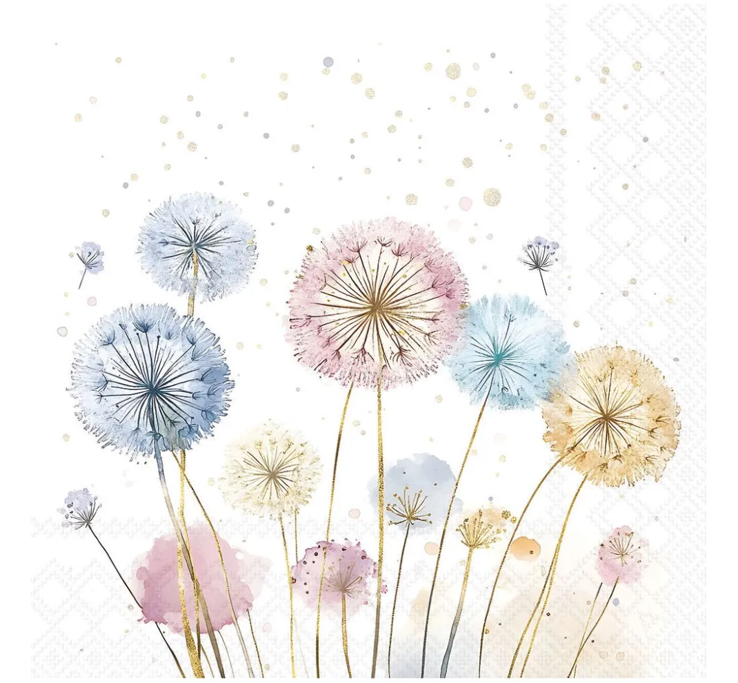 Ambiente Serviettentechnik|Frühling>Serviette "Dandelions"