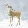 IHR Winter|Serviettentechnik>Serviette "Deer in Snow"