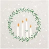 HOME FASHION Weihnachten|Serviettentechnik>Serviette "Delicate Wreath"