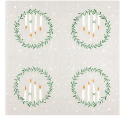 HOME FASHION Weihnachten|Serviettentechnik>Serviette "Delicate Wreath"