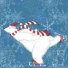Paper+Design Winter|Serviettentechnik>Serviette "Eisbär auf Schlittschuhen"