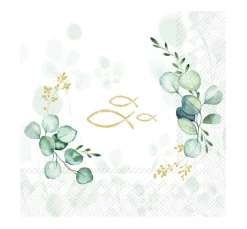IHR Anlässe|Frühling>Serviette "Eucalyptus Fish"