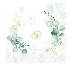 IHR Anlässe|Serviettentechnik>Serviette "Eucalyptus Wedding"